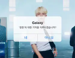 ○○의 대한 기억을 지우시겠습니까?
