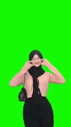 Green screen Cewek