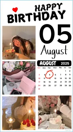 birthday 05 August 