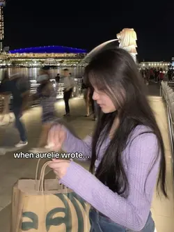 when aurelie wrote 
