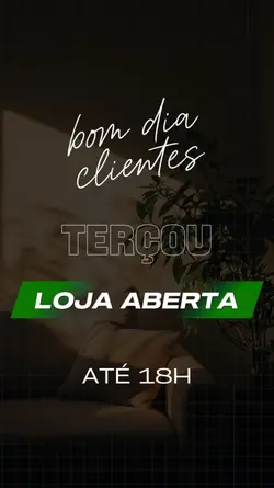 Loja aberta Terçou