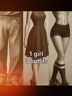 1 girl 3 outfit