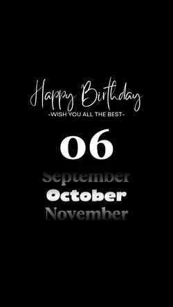 HBD 6 OCTOBER 