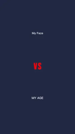 My face vs. age.!