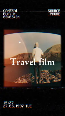 Travel film vlog