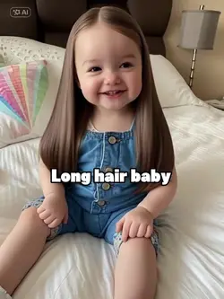 Long hair baby