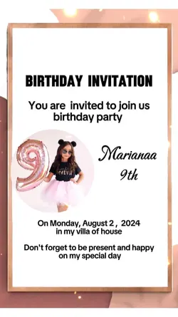 Birthday invitation