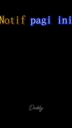 Notif Pagi Ini