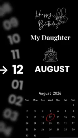 hbd daughter 12 augu