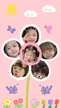 Trend ghép hoa cute