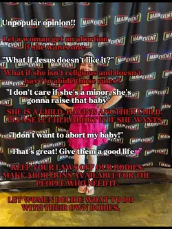 My body, my choice.
