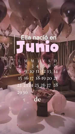 Ella nació en junio
