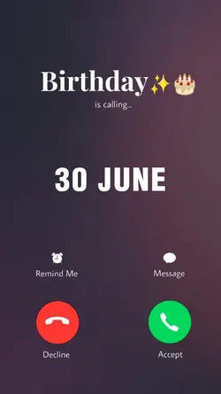 BDAY 30 JUNE