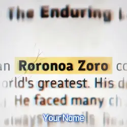 Roronoa zoro 