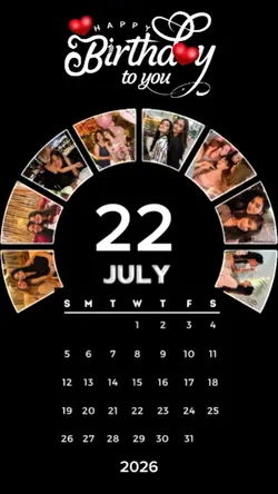 Birthday 22 July