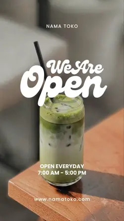 We are open