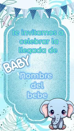 invitación baby
