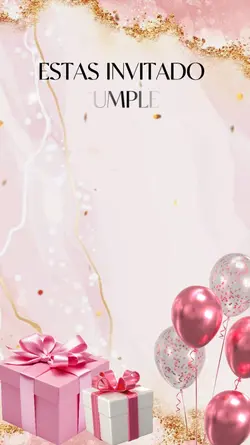 Invitacion rosa