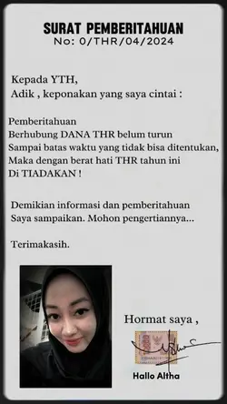 Surat Pemberitahuan