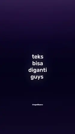 JJ TEKS BISA DIGANTI