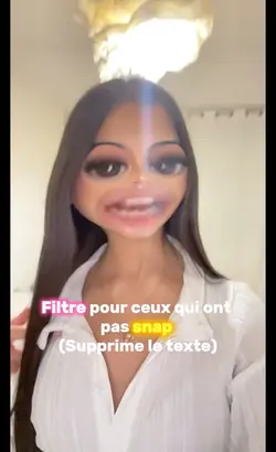 Filtre snap drôle 