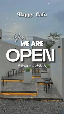 We are open