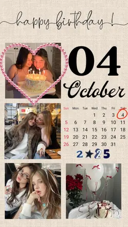 BIRTHDAY 4 OCTOBER