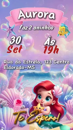 Convite Ariel bayb