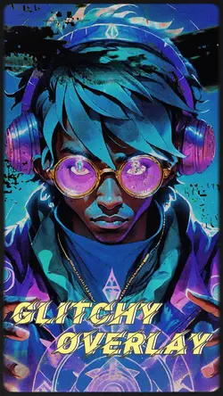 Glitchy overlay
