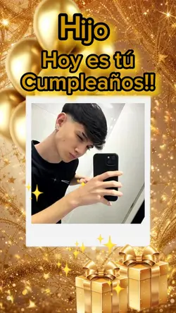 hijo cumple foto