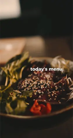 Today’s Menu.