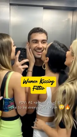 Women Kissing