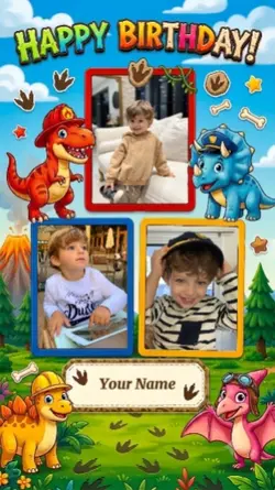 Dinosaurus birthday 