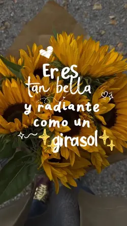 tan bella como un 🌻