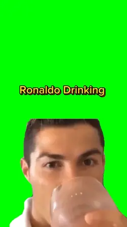 Ronaldo Drinking