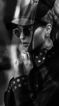 black and white