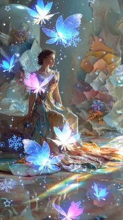 Snow glow&butterfly