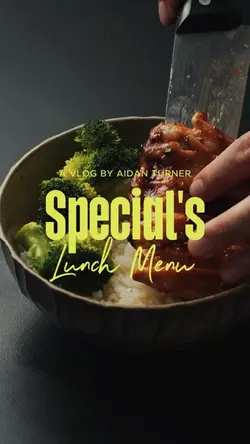Special Lunch Menu