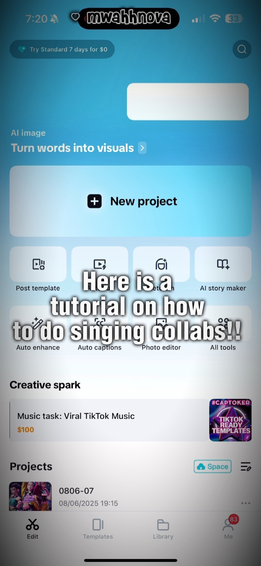 capcut template cover