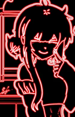 Neon red