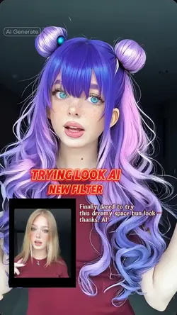 Purple hair color