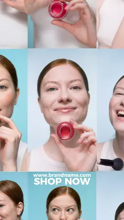 Collage beauty ads