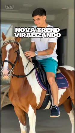subindo no cavalo 