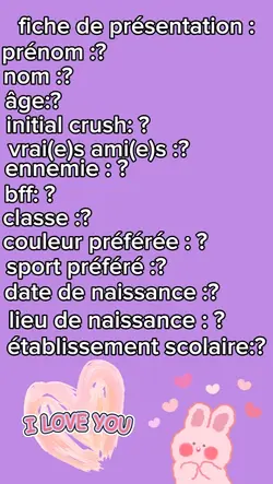 fiche présentation