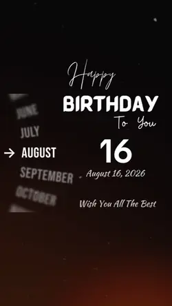 Birthday 16 august