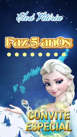 convite aniversário 