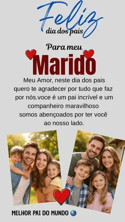Feliz dia dos pais 