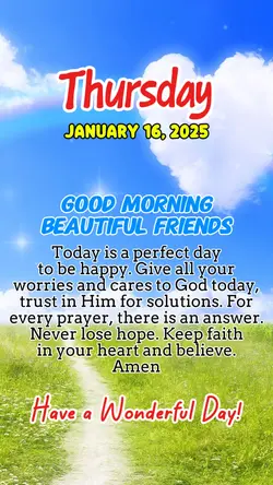 Thursday Jan.16,2025