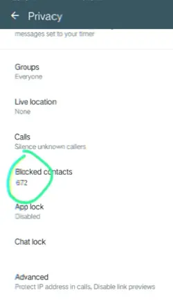 contact blacklist