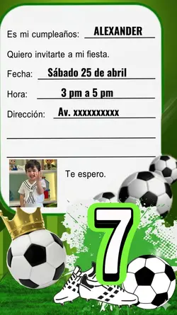 Invitación cumple